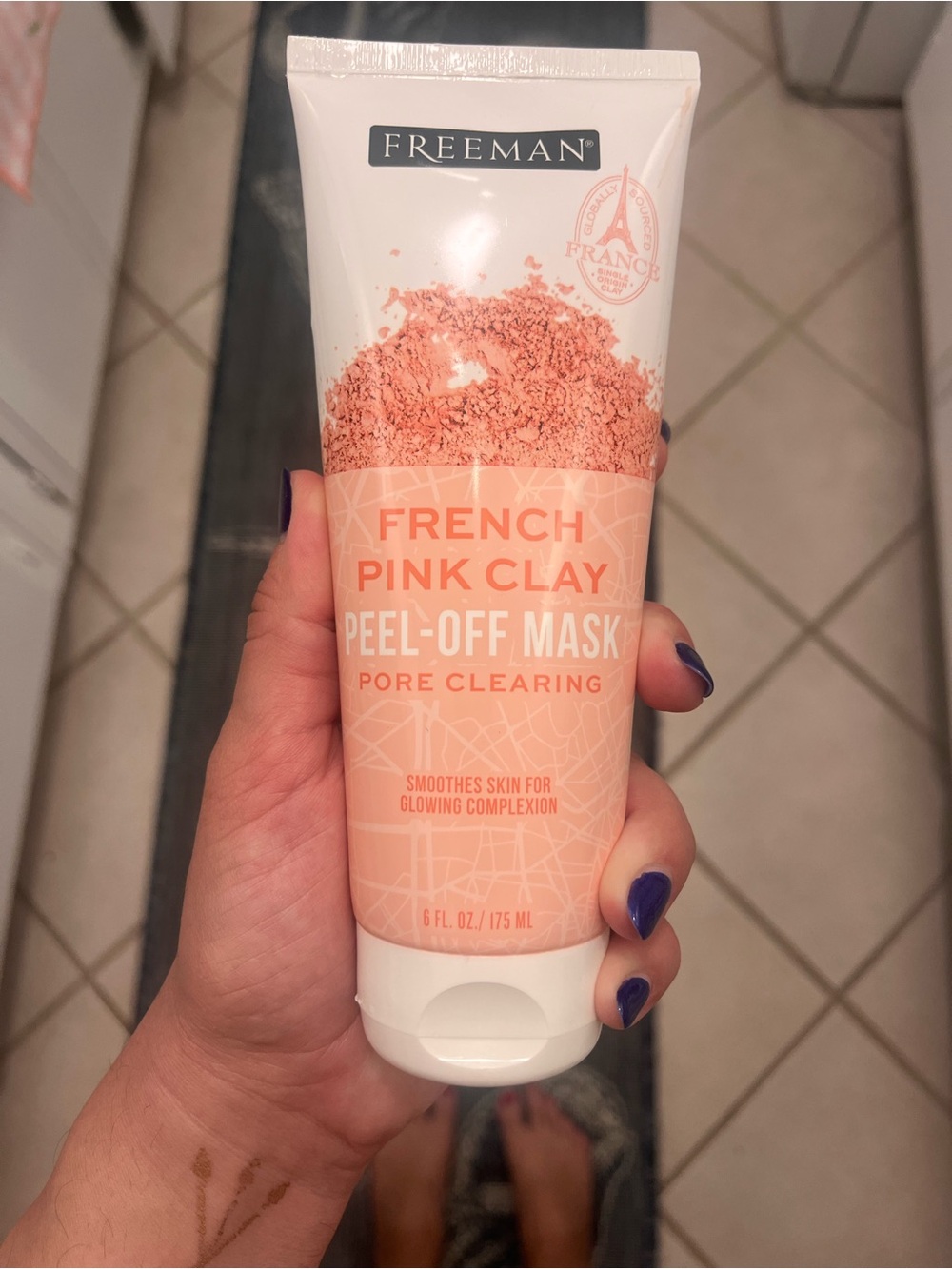 Freeman French Pink Clay Peel-Off Mask - Pink